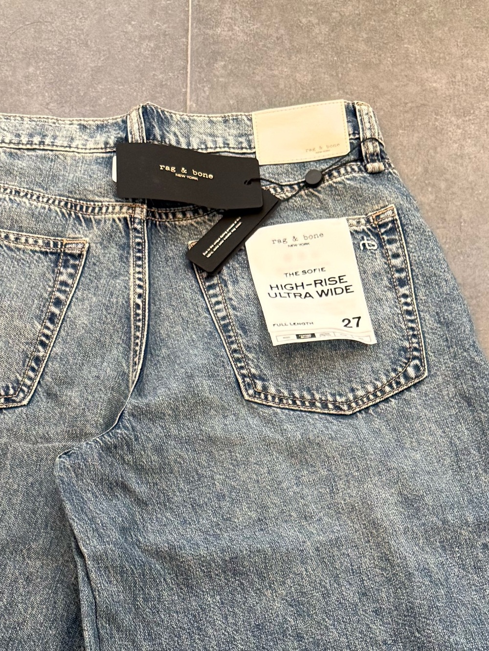 NWT: rag & bone sofie wide leg jean - Picture 2 of 2